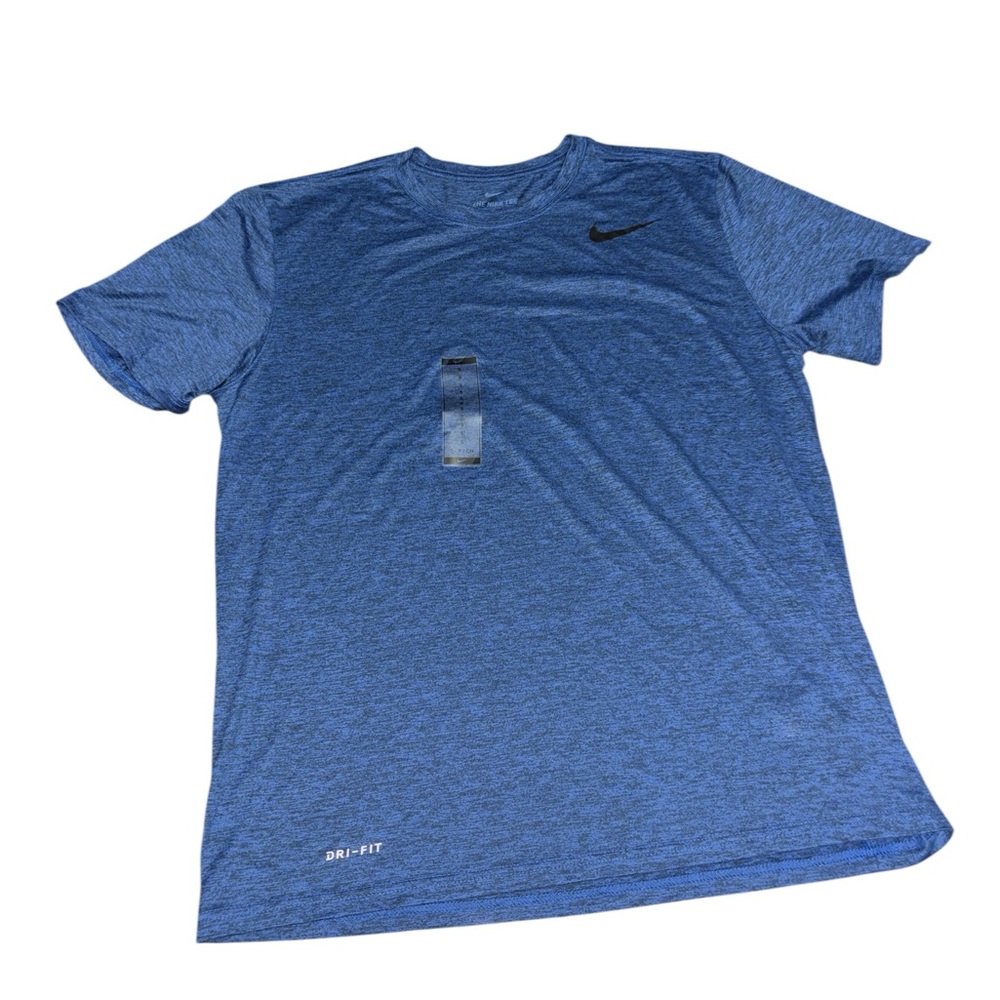 NWT Nike Men's Heather Blue Dri-FIT Tee Size Large